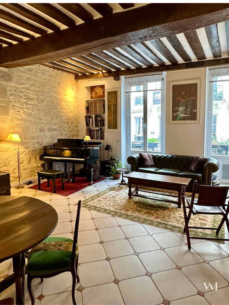 Séjour appartement viager occupé Paris 6 Odéon Séjour appartement viager occupé Paris 6 Odéon