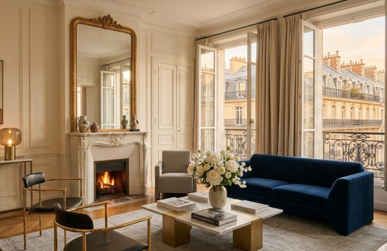 Salon parisien élégant